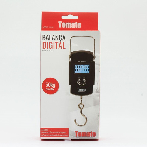 Balança Pesca Mala Digital Ate 50kg Com Gancho Visor Led