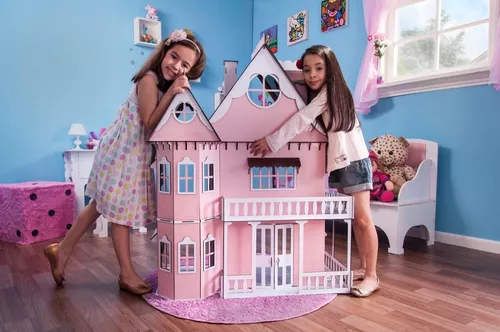 Casa bonecas escala Barbie com garagem Milla Sonhos DARAMA