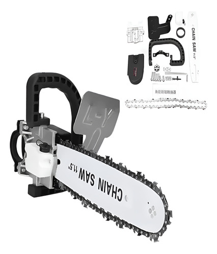 Kit Motosserra Adaptador P/ Esmerilhadeira Lixadeira Angular