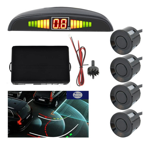 Sensor De Reversa Extreme Serebl11 Kit Universal Display