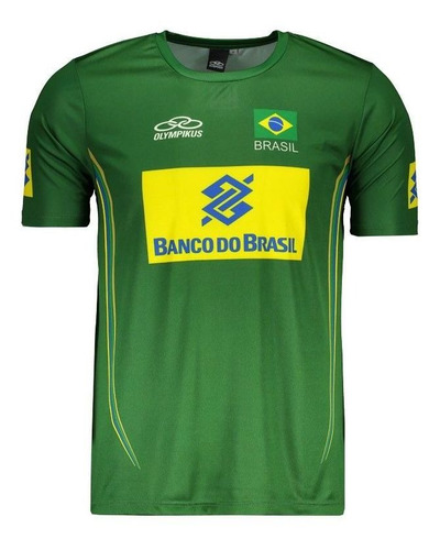 Camisa Olympikus Brasil Vôlei Cbv 2014 Verde