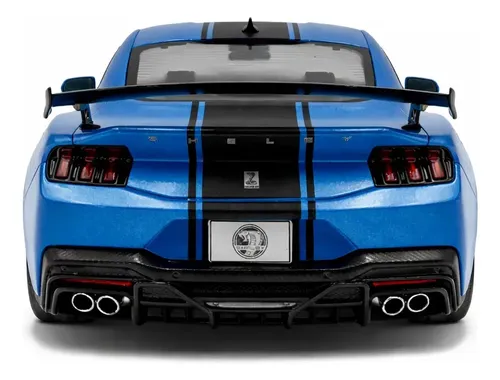 Miniatura Ford Mustang Shelby Super Snake Azul 1:18 Solido