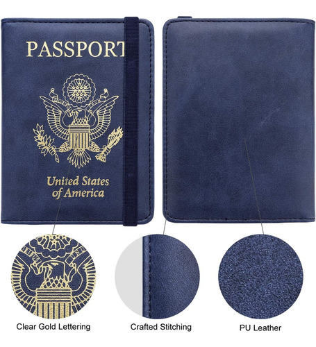 Funda Rfid Walnew Para Pasaporte, Funda Para Pasaporte De Vi