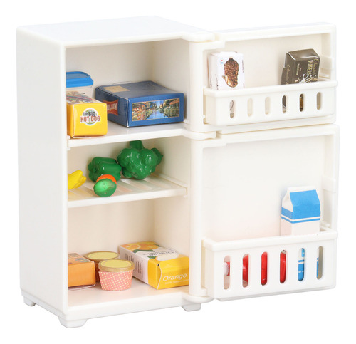Refrigerador De Cocina Dollhouse 1:18 En Miniatura, Lindo Di