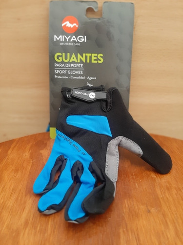 Guantes Ejercicio Gym Barras Ciclismo Palma Reforzada Miyagi