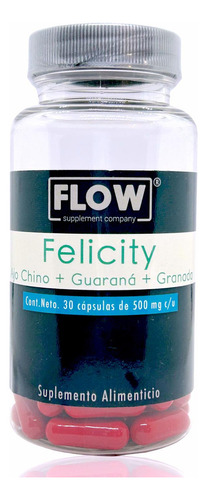 Ajo Chino Guaraná Granada 30 Cápsulas Felicity Flow Sabor Sin Sabor