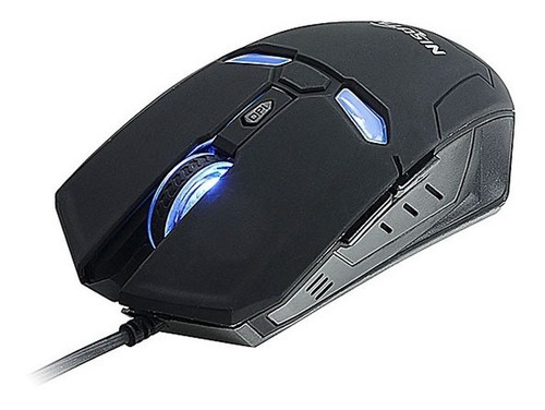 Mouse Gamer Usb 6d 2400 Dpi (reales) Retroiluminado Nsmog73 Color Negro