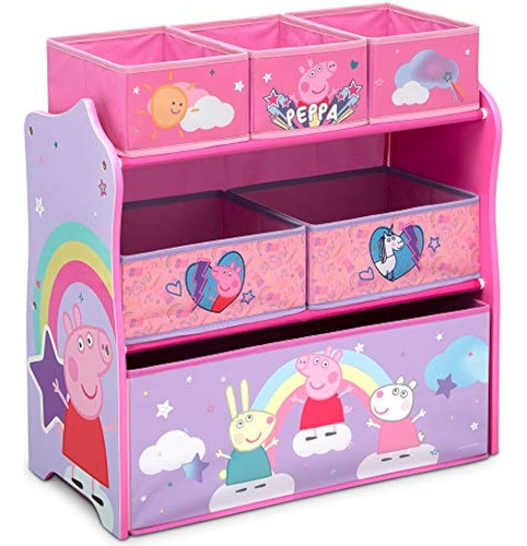 Peppa Pig 6 Bin Design And Store Toy Organizer By Delta Chil