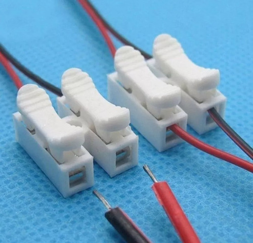 Conector De Fio Led Sem Solda Tipo Sindal 2 Vias 100pcs