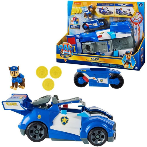 Paw Patrol Chase Transformable Luz Y Sonido Spin Master