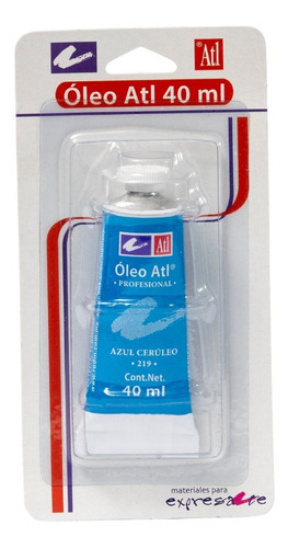 Oleo Atl T-14 Tubo Blister Pintura Arte Colores A Escoger Color Azul Ceruleo No 219