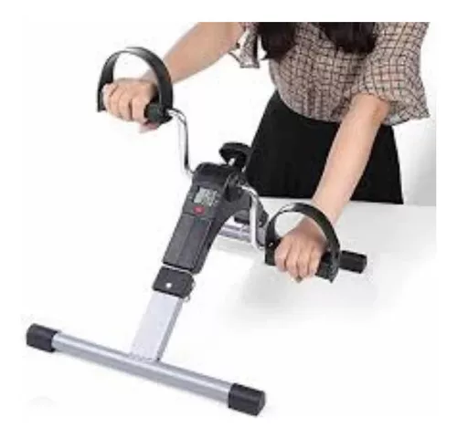  XBSLJ Mini bicicleta estática Pedal ejercitador portátil para  pies, mano, brazo, pierna, pedaleo de ejercicios de pierna, ejercicio de  bicicleta de ejercicio, ejercitador de pedales de pie, equipo de  rehabilitación de