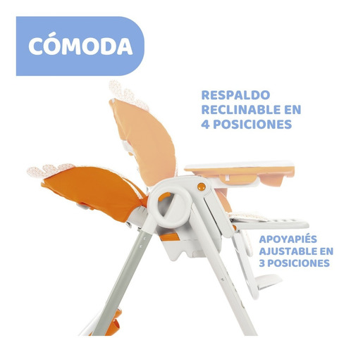 Silla De Comer Polly2start Multiposición Regulable Plegable