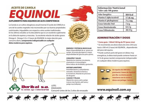 Equinoil Aceite De Canola 2 Bidones 5 Lts