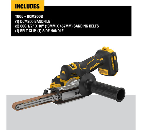 Lijadora De Banda Inalámbrica Dewalt 20v Max Xr Dcm200b Bare