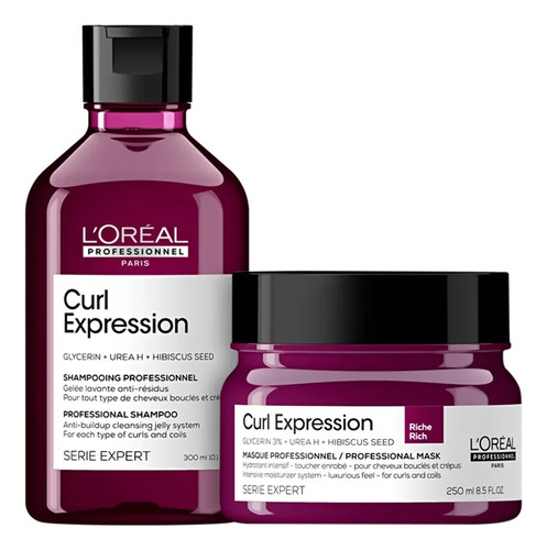 Loreal Professionnel Curl Expression Shampoo + Máscara Chico