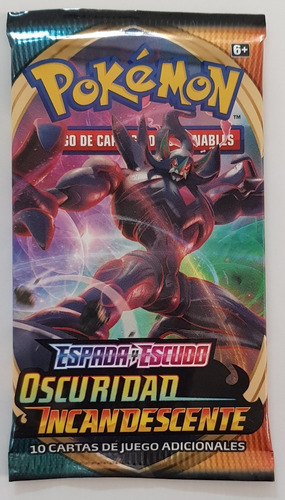 Imagen 5 de 8 de Sobre Pokemon Tcg Oscuridad Incandescente Nuevo Y Sellado!!!