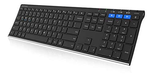 Arteck Universal Bluetooth Keyboard Multi-device Stainless S