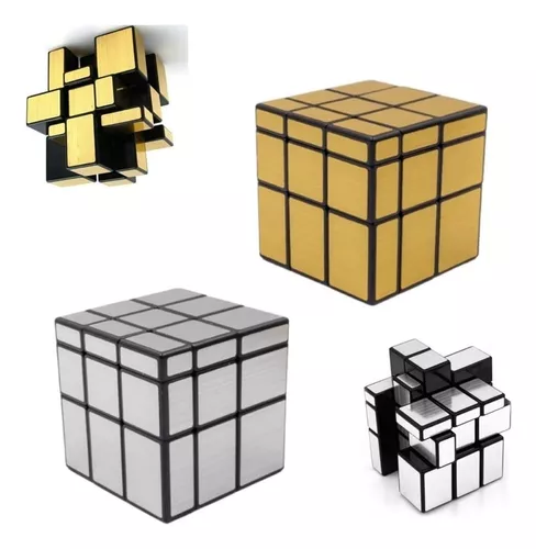 CUBO MÁGICO ESPELHADO 2X2 DOURADO