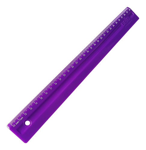 Régua Escolar 30cm Roxa - Dello