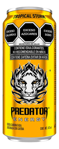 Bebida Energizante Predator Energy Tropical Storm 473 Ml