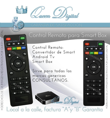 Control Remoto Para Smart Tv Box Mxq Pro 4k Android