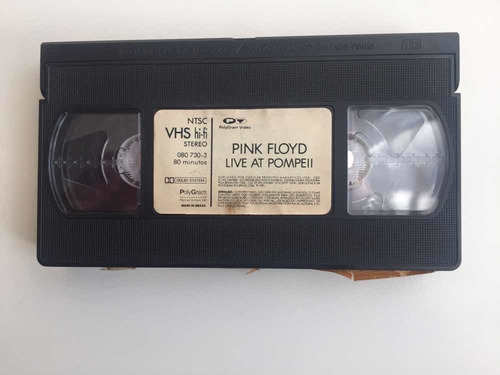Imagem 5 de 8 de Pink Floyd Live At Pompeii Fita Vídeo Cassete Vhs Nacional