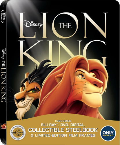 El Rey Leon The Lion King Steelbook Pelicula Dvd + Blu-ray