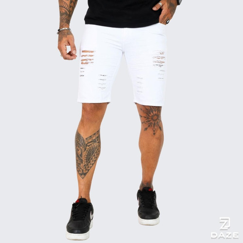 Bermudas  Shorts Jeans Rasgada Desfiada 