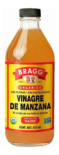 Bragg, Vinagre De Sidra De Manzana Orgánico, 473 Mililitros