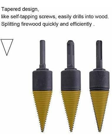 Buwico 1 Broca Divisor Leña Madera Cono Tornillo