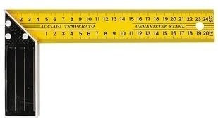 Escuadra Carpintero De 30 Cm Metalica Uso Profesional S.