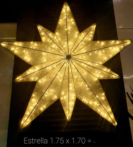 Estrella Luz Led | Decoración Navidad | Adorno Navideño