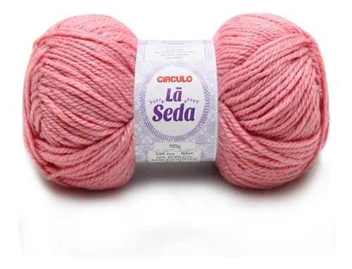 Lã Seda Círculo 100g Tex 599 166 Metros Crochê E Tricô Cor 3128- Cupido Rosa Retrô