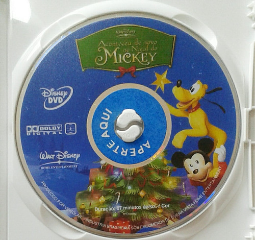 Dvd Aconteceu De Novo No Natal Do Mickey Disney Original | Parcelamento sem  juros