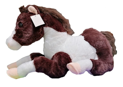 Caballo Peluche Acostado Juguete Niños Felpa Suave