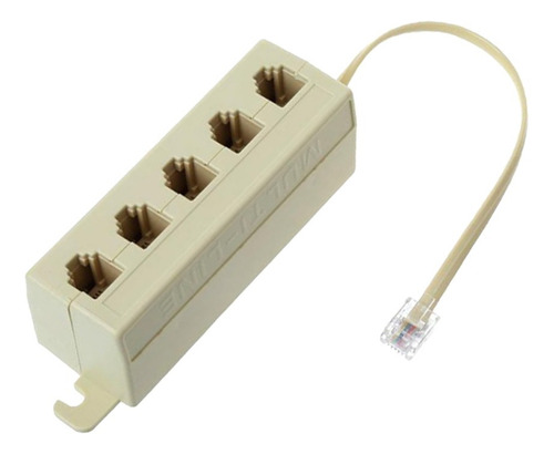 Teléfono Rj11 Línea Macho A Hembra Jack Splitter /