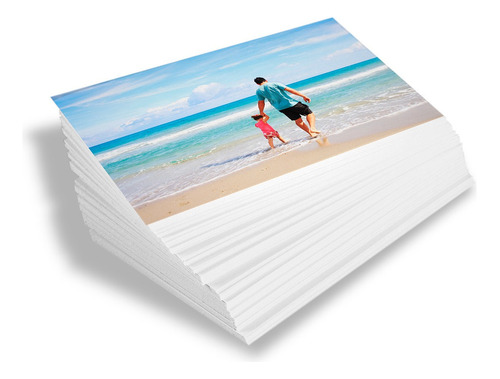 100 Folhas Papel Foto Glossy 150g A4 Á Prova D'agua Cor Branco