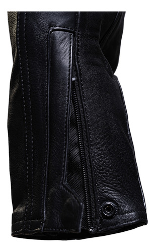 Imagen 8 de 8 de Campera Cuero Moto Stav Lady Style Protection Shock Control