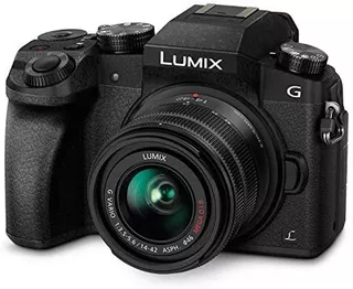 Cámara Digital Panasonic Lumix G7 4k 14-42mm 16mpx -negro