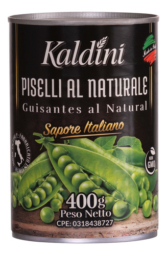 Caja 24 Latas Guisantes Kaldini 400gr 0464 Ml.