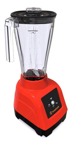 Licuadora 750w Plástico 2l Tradicional 2vel Bosstech B2 Roja