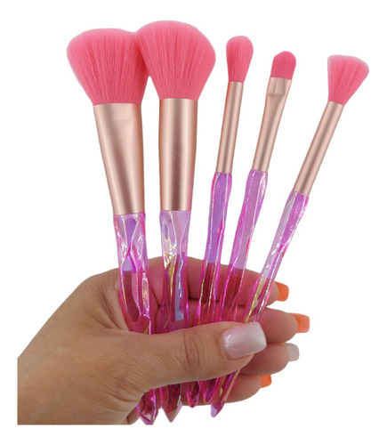 Set De 5 Brochas Y Pinceles Para Maquillaje