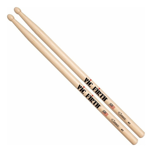 Baqueta Vic Firth Corpsmaster Ms2 Ponta De Madeira