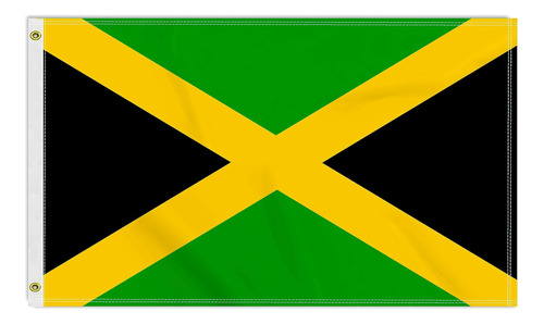 Bandera De Jamaica De 3 × 5 Pies, Pancarta Grande Para 100d,