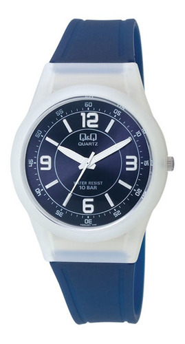 Reloj Hombre Q&q Vq50j007y Color de la correa Azul Color del fondo Azul