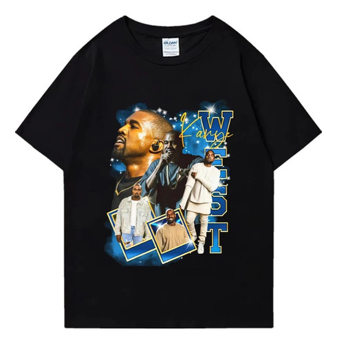 Camiseta Kanye West Graphic Algodón Manga Corta