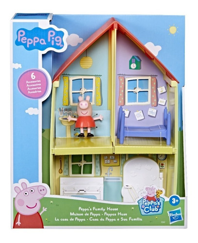 Peppa Pig Playset Casa De Peppa + 6 Accesorios - Del Tomate