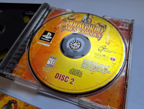 Oddworld Abe's Exoddus Ps1 Original Completo Perfeito Estado (Usado)