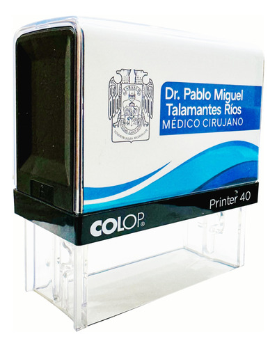 Sello Autoentintable Para Médicos, Personalizado, Elegante.